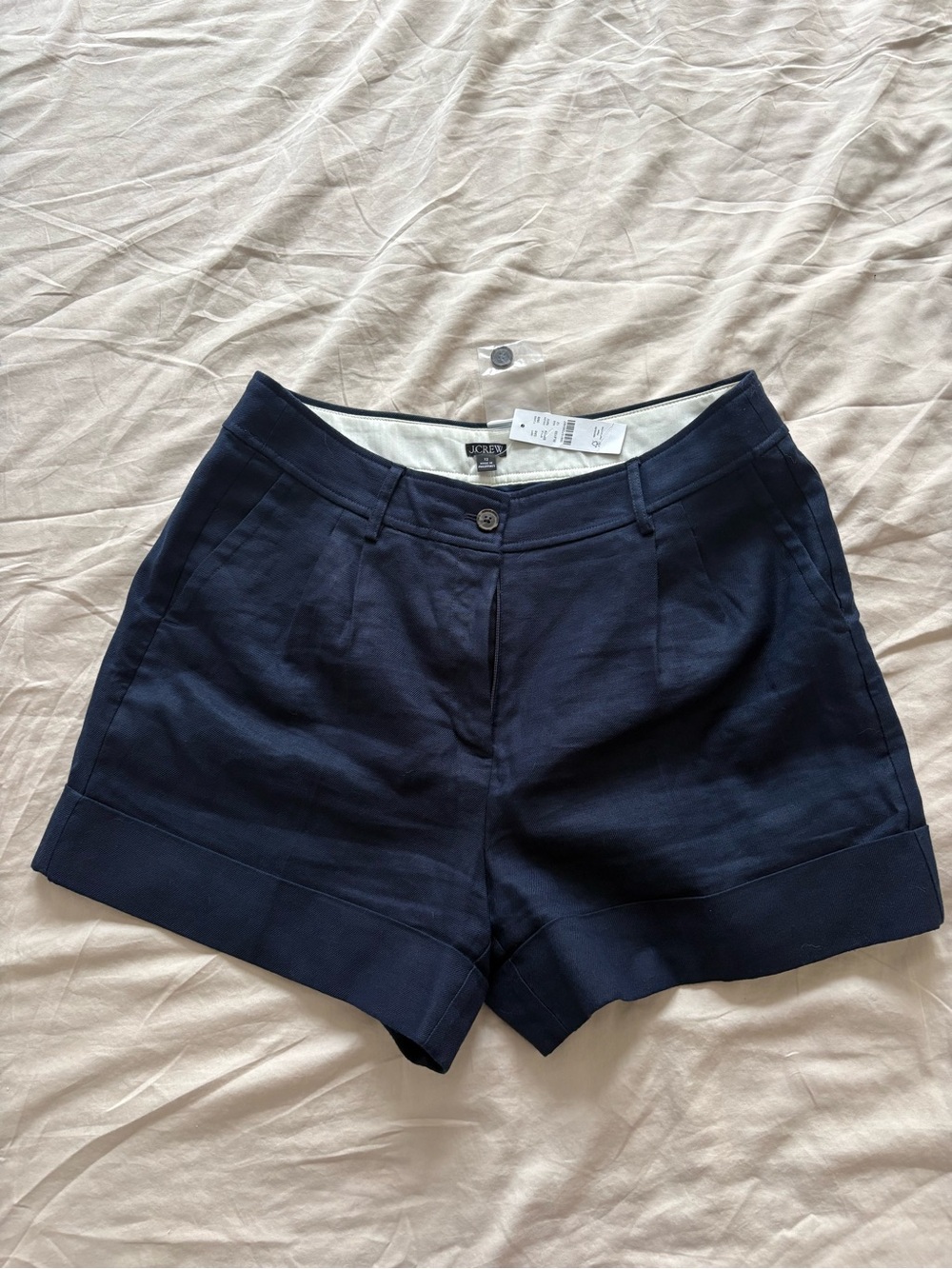 J. Crew Dark Navy Tailored Cuffed Women's Shorts